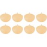 NC Set De 8 Bougies Flottantes 4h En Parafinne Jaune 6x6x3 Cm