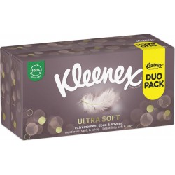 KLEENEX Mouchoirs Boîte Ultra Soft lot de 2x64