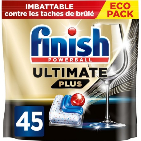 FINISH Capsules Lave-vaisselle Ultimate Plus pack de 45 capsules