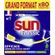 SUN Capsules Lave Vaisselle Classic au Citron 80 capsules