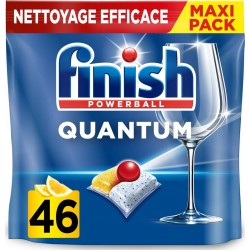 FINISH Capsules Lave-vaisselle Quantum Citron pack de 46 capsules