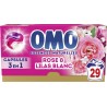 OMO Capsule Lessive à la Rose & Lilas Blanc 29 capsules