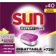 SUN Capsules Lave Vaisselle Tout en 1 Expert plus au Citron 40 capsules