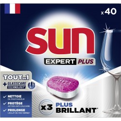 SUN Capsules Lave Vaisselle tout en 1 Expert Plus 40 capsules