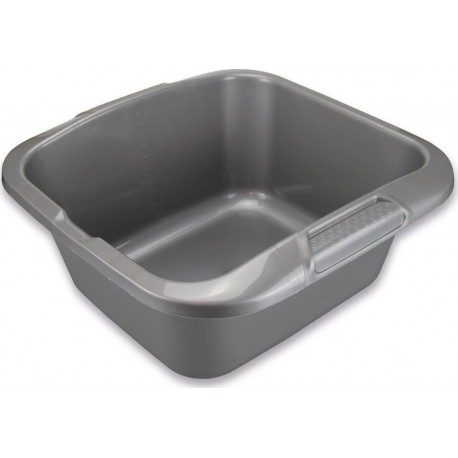 NC Bassine Carrée gris métal la cuvette de 10L