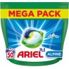ARIEL Capsules Lessive Tout en 1 Détergent Alpine le sachets de 50 capsules