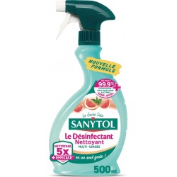 SANYTOL Spray Nettoyant Milti Usages Pamplemousse 500ml