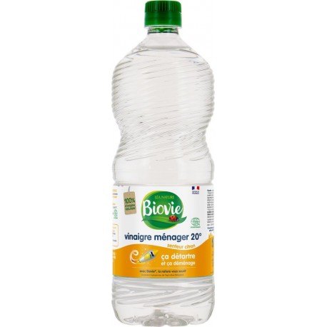 BIOVIE Vinaigre ménager Senteur Citron 20° 1L