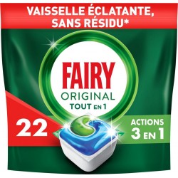 FAIRY Capsules Lave Vaisselle Tout en 1 Original 22 capsules