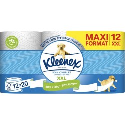 XXL KLEENEX Papier Toilette Soin Complet les 12 rouleaux