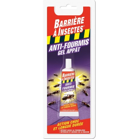 BARRIERE INSECTES Anti fourmis gel appât en tube BARRIERE A INSECTES® le tube gel-appât de 30g