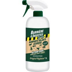 BARRIERE INSECTES Anti insectes insectes rampants, volants, acariens prêt à l'emploi BARRIERE A INSECTES® le pulvérisateur 1L