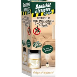 BARRIERE INSECTES Diffuseur Bâtonnet Anti Moustique 80 mL BARRIERE A INSECTES la boîte