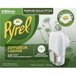 PYREL Diffuseur Répulsifs Moustiques Eucalyptus le diffuseur