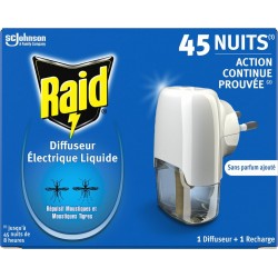 RAID Diffuseur Répulsif Moustiques le diffuseur