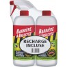 Barrière à Insectes Insecticide Insectes Rampants Volants Acariens 1L avec une recharge 1L soit 2L