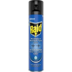 RAID Insecticide Aérosol Répulsif Moustiques 300ml