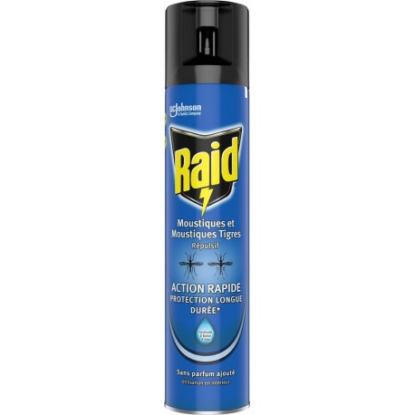 RAID Insecticide Aérosol Répulsif Moustiques 300ml