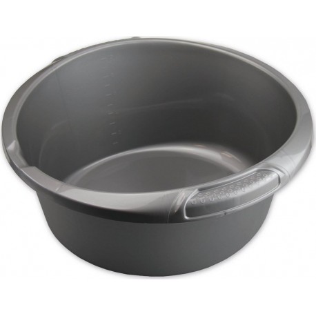 NC Bassine ronde gris métal la cuvette de 10L