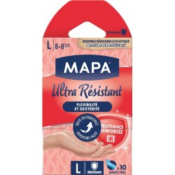 MAPA Gant de ménage Ultra résistant Taille S lot de 10 gants