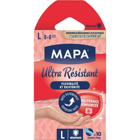 MAPA Gant de ménage Ultra résistant Taille S lot de 10 gants