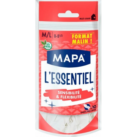 MAPA Gant de ménage L'essentiel M/L lot de 10 gants