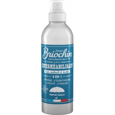 BRIOCHIN Imperméabilisant Protège Imperméabilise Nourrit Et Assouplit Parfum Vanille Cuir Nubuck & Textile 200ml