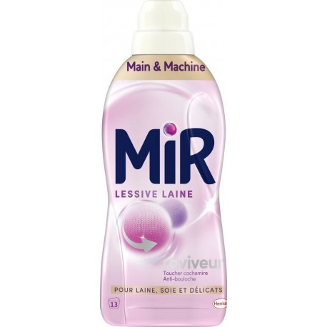 MIR Lessive Liquide Raviveur Laine Soie et Délicats 650ml