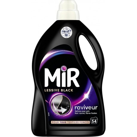 MIR Lessive Liquide Raviveur de Noir le bidon de 2,7L