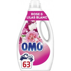 OMO Lessive Liquide à la Rose et Lilas Blanc le bidon de 2.646L