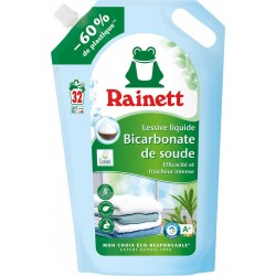 RAINETT Lessive Liquide au Bicarbonate la recharge de 1.6L