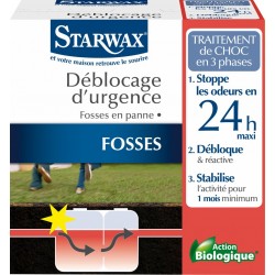 Traitement Urgence Fosse Bloquée Starwax 0.6Kg