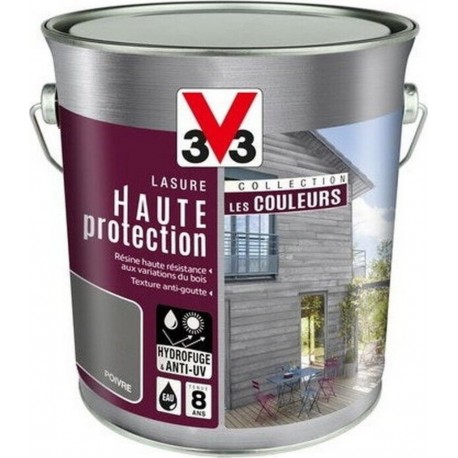 NC Lasure Haute Protection Les Couleurs 8 Ans Poivre Satiné 2.5L