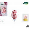 NC Ensemble De Bougies Algon Rouge (36 Unités)