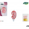 NC Ensemble De Bougies Algon Rouge (36 Unités)