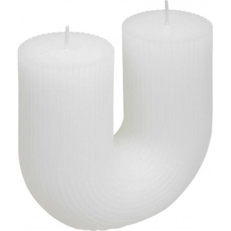 Bougie Design demi 400g Blanc