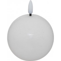 Bougie Boule À Led molia 8cm Blanc