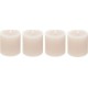 NC Lot De 4 Bougies Votives rustic 4,5cm Ivoire