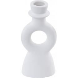 Bougeoir Blanc 17 Cm