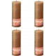 NC Bougies Pilier Rustiques Shine 4 Pcs 190x68 Mm Marron Épice Bolsius