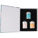 NC Coffret 3 Bougies Parfumées Métal Senteurs Vanille Fleur De Coton Et Nuage Sucré