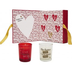 NC Coffret Cadeau Calendrier 5 Bougies Parfumées Spécial Amour