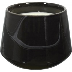 Bougie Parfumée Marbrée Noir Senteur Musc Blanc