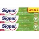 SIGNAL Dentifrice Intégral 8 Haleine Fraîche Prébiotique lot de 3 tubes de 75ml