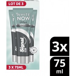 SIGNAL Dentifrice Detox Argile Minérale White Now les 3 tubes de 75ml