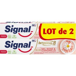 SIGNAL Dentifrice Nature Elements Sel Rose & Camomille Intégral 8 les 2 tubes de 75ml