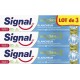 SIGNAL Dentifrice Integral 8 Blancheur Effet Prébiotique lot de 3 dentifrices de 75ml