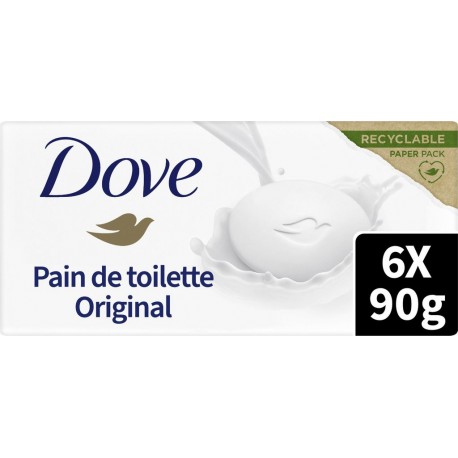 DOVE Savon Solide Original Hydratant lot de 6 savons