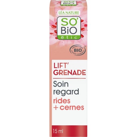 SO BIO ETIC Soin Contour des Yeux Anti Rides et Anti Cernes Lift'Grenade Bio SO'BIO ETIC le tube de 15ml