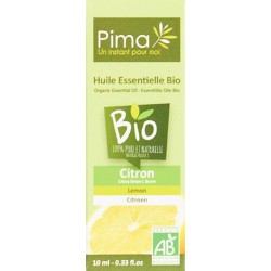 PIMA Huile essentielle bio citron 10ml l'huile essentielle